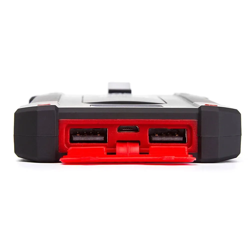 Waterproof Portable Solar Power Bank, 2 USB Ports