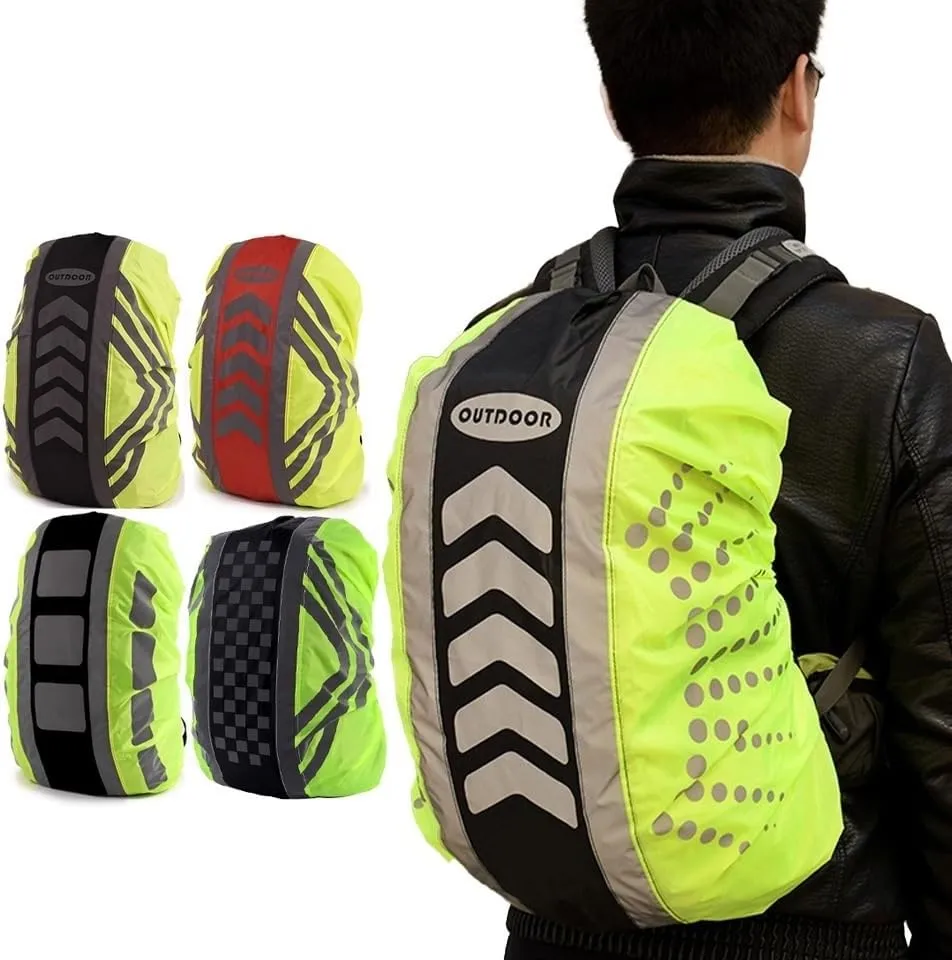 Waterproof Rainproof Coversnew Reflective Backpack Cover Sport Bag Cover Rain Cover Backpack Riding Accessory