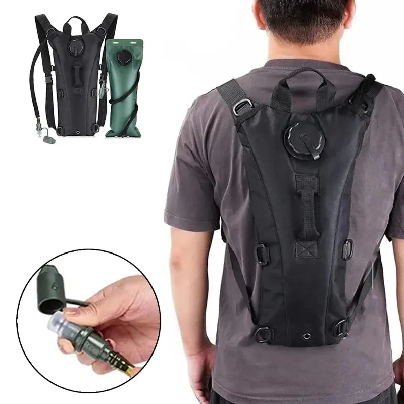 Waterproof Tactical Hydration Backpack with 3L Bladder for Running Cycling Tourism and Camping