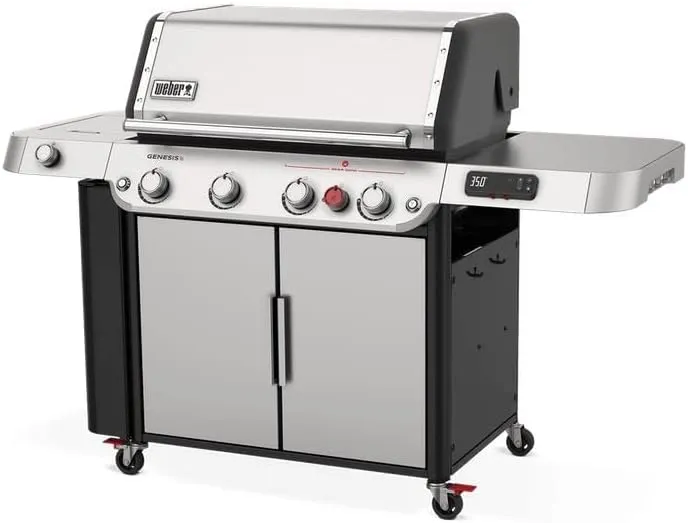 Weber Genesis SPX-435 Premium Smart Gas Grill, Liquid Propane, Stainless Steel