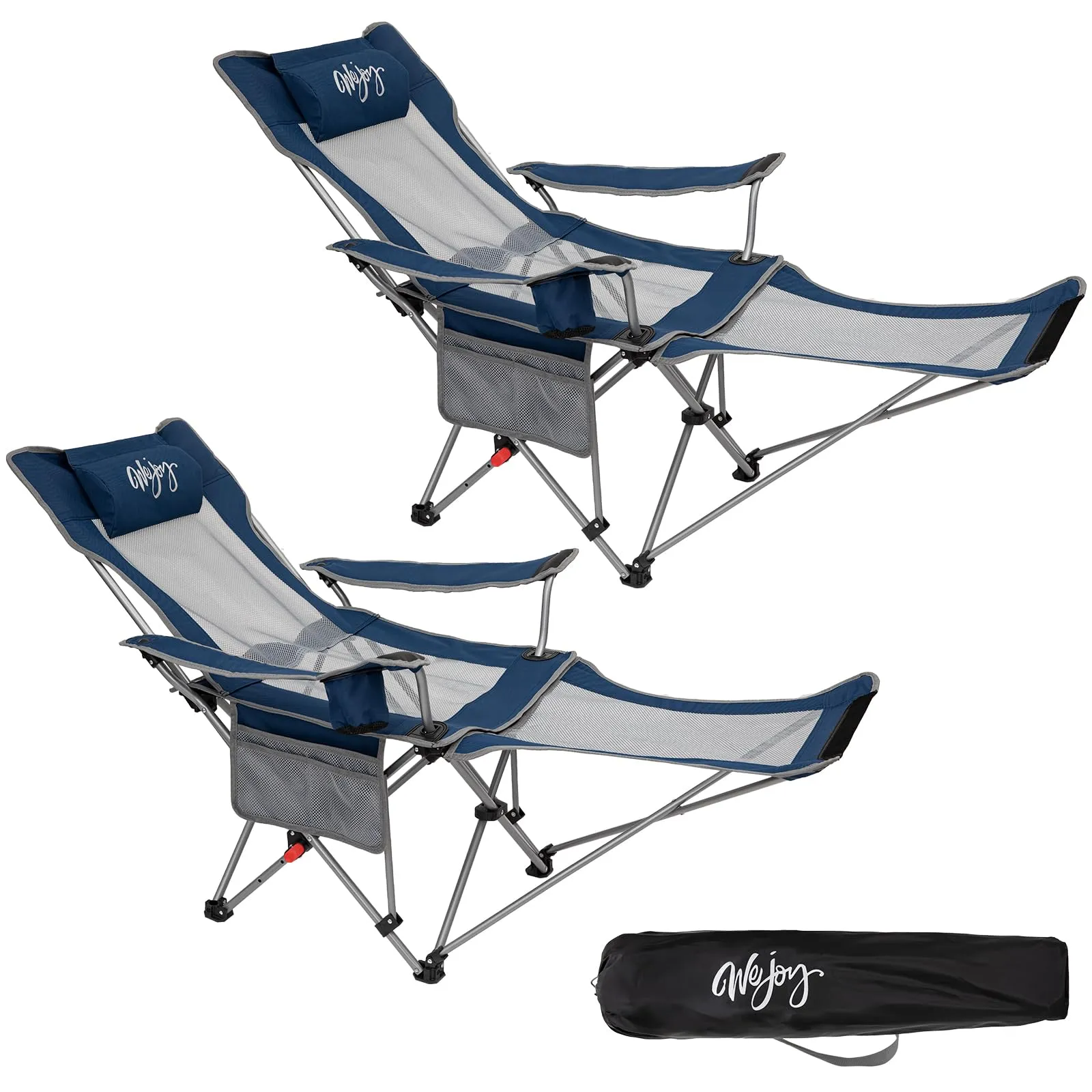 WEJOY Folding Recliner CHA Lounge Chair Set of 2