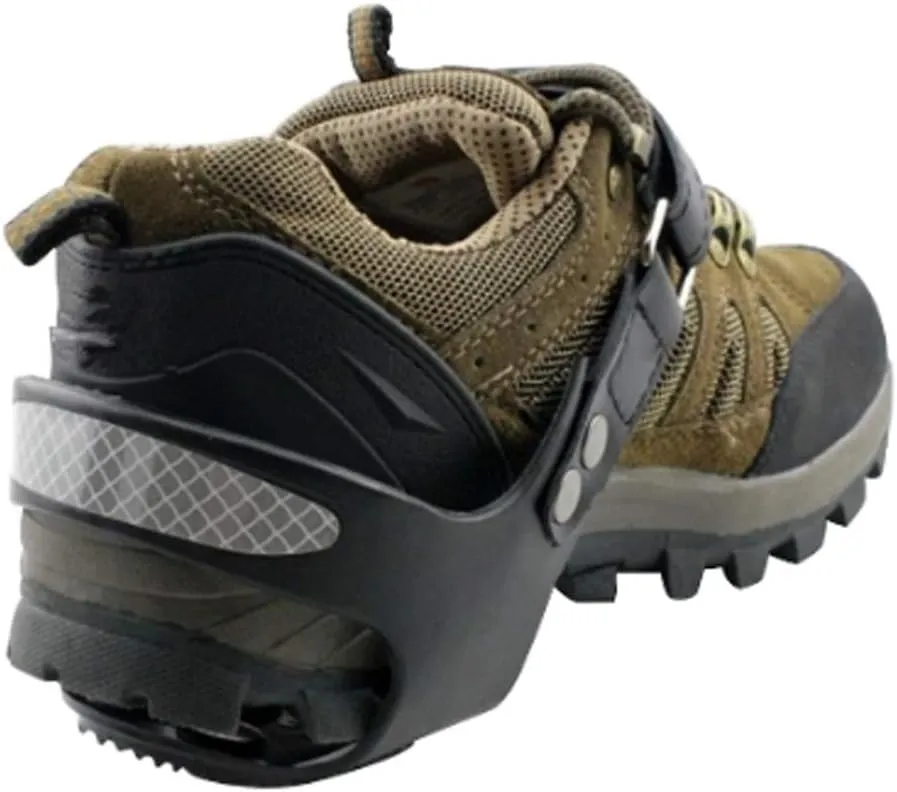 Winter Safety Hiking Heel Shoe Cover Snow Walking Non-Slip 5 Nail Crampons Nail Sports Outdoor Hiking Shoe Cover (Size : 42)