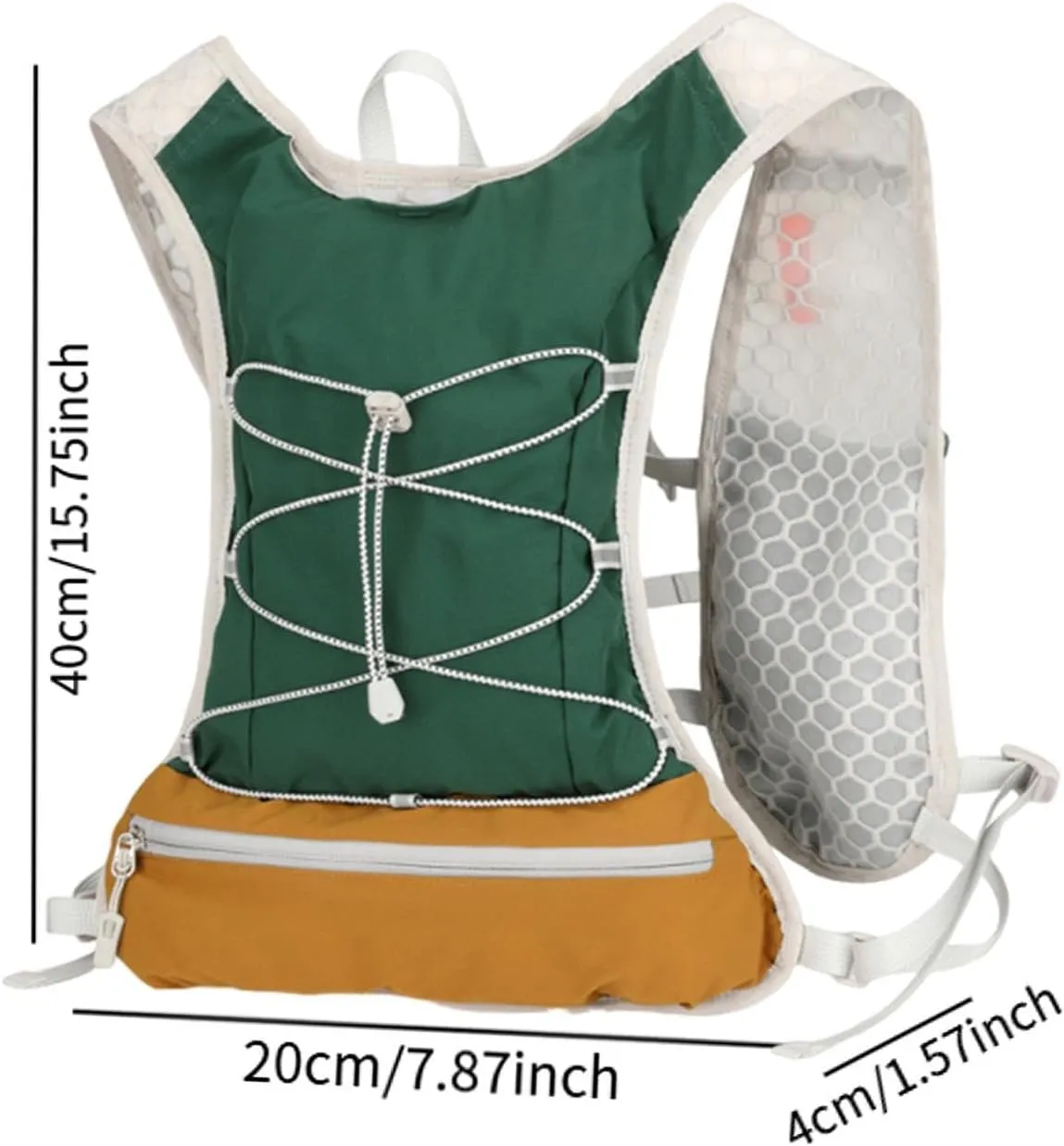 Women Men Running Vest Outdoor Sports Bag Portable Comfortable Adjustable Gear Hydration Vest Hydration Backpack for Trail