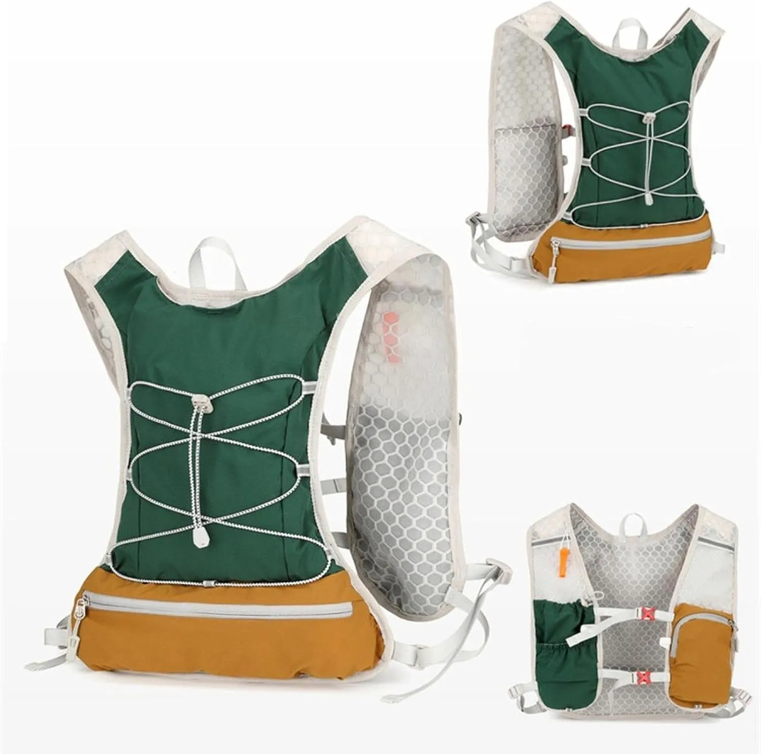 Women Men Running Vest Outdoor Sports Bag Portable Comfortable Adjustable Gear Hydration Vest Hydration Backpack for Trail