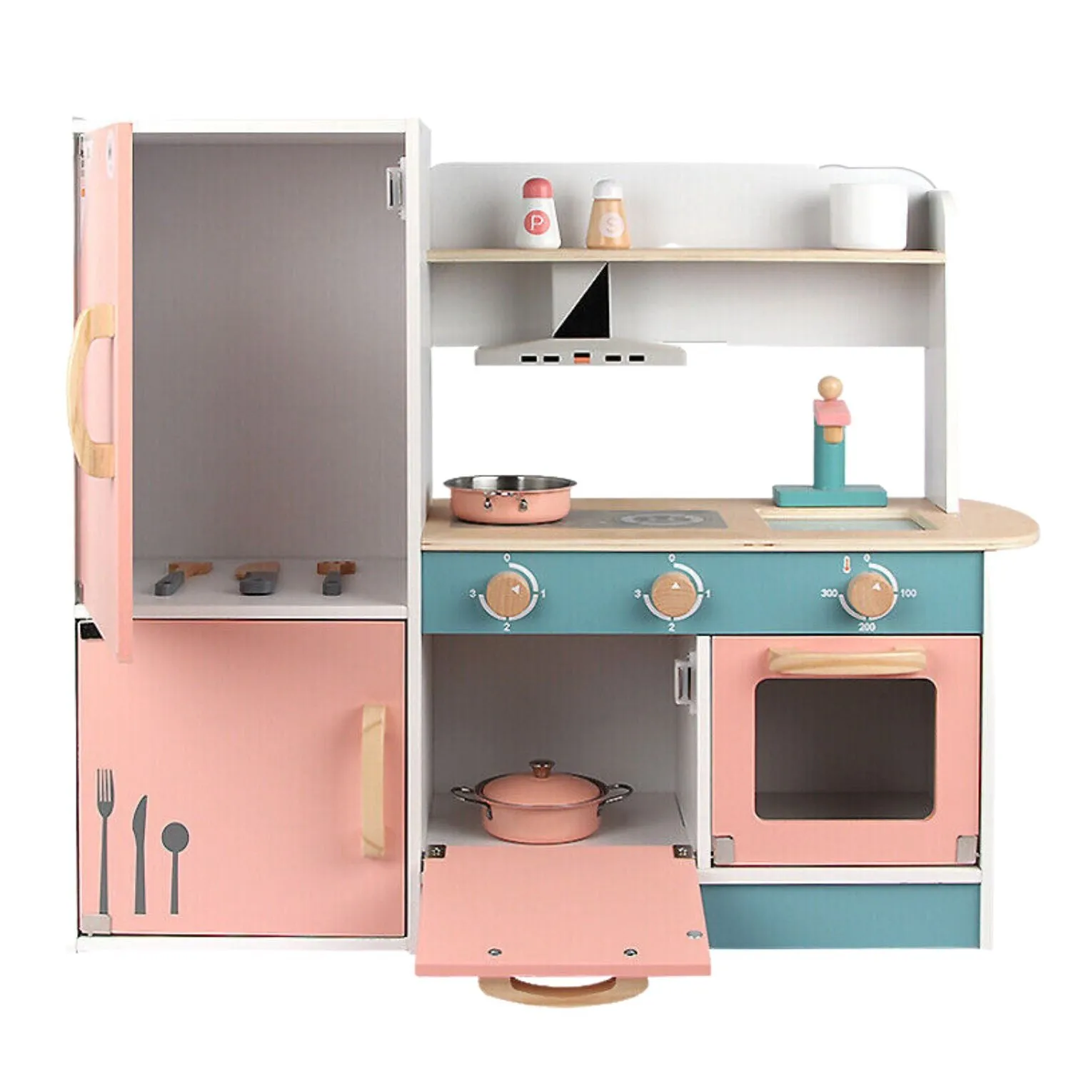 Wooden Kids Kitchen Playset