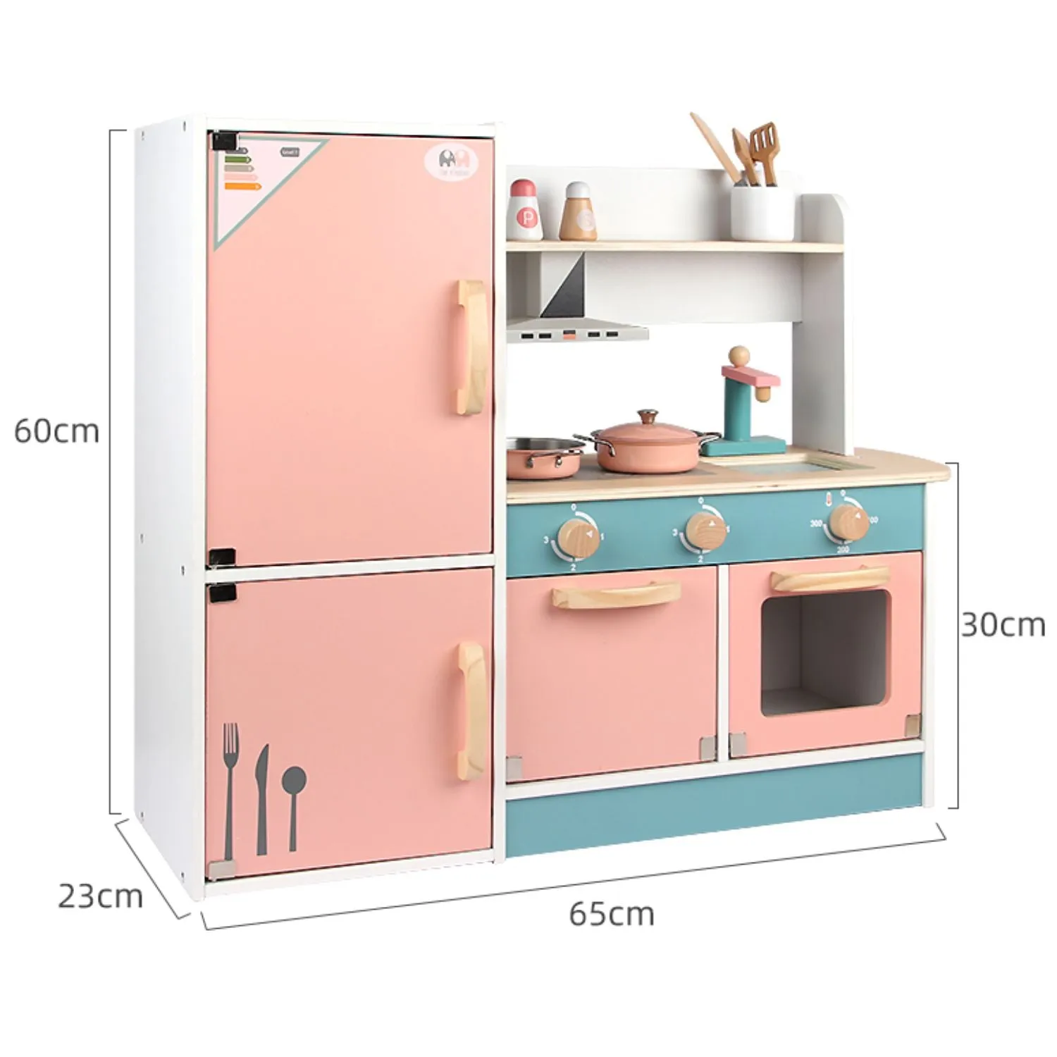 Wooden Kids Kitchen Playset
