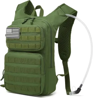 wotony Hydration Backpack with Water Bladder for Hiking Tactical Hydration Pack for Men Women Molle Water Backpack for Hiking