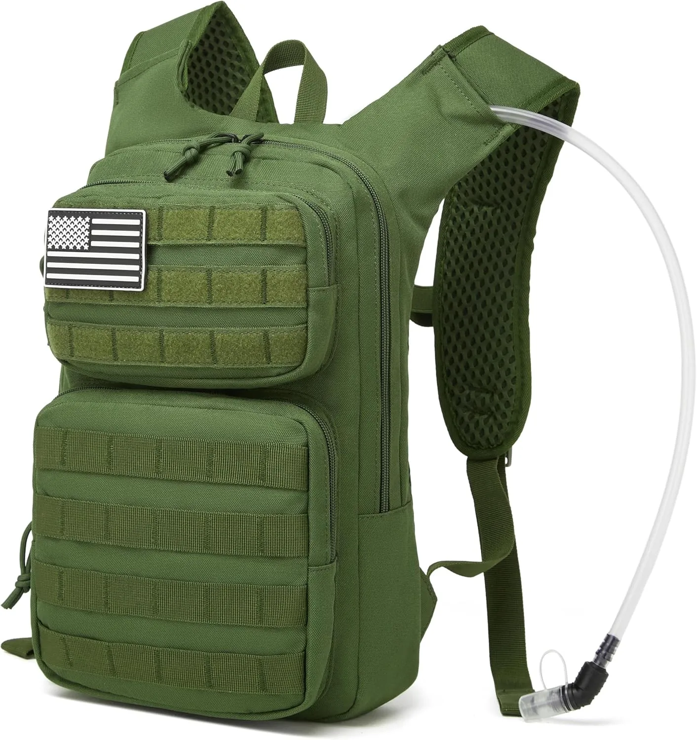 wotony Hydration Backpack with Water Bladder for Hiking Tactical Hydration Pack for Men Women Molle Water Backpack for Hiking