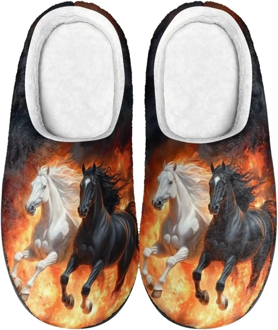 Xpyiqun House Shoes Soft Plush Fuzzy Warm Slippers Winter Home Slippers for Men Women Size 4-12