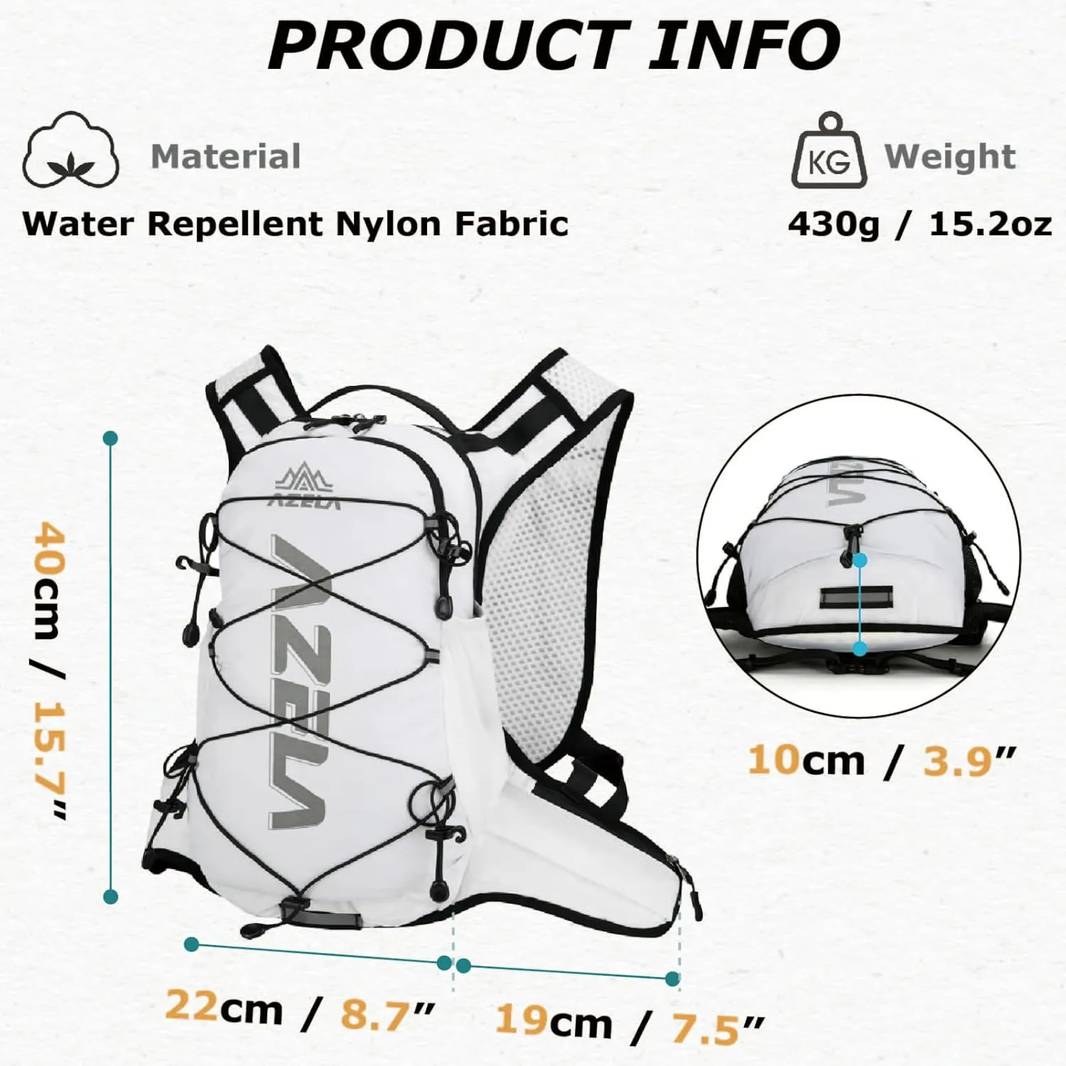 YAPJEB Lightweight Hydration Backpack (04 Black, Only Vest)