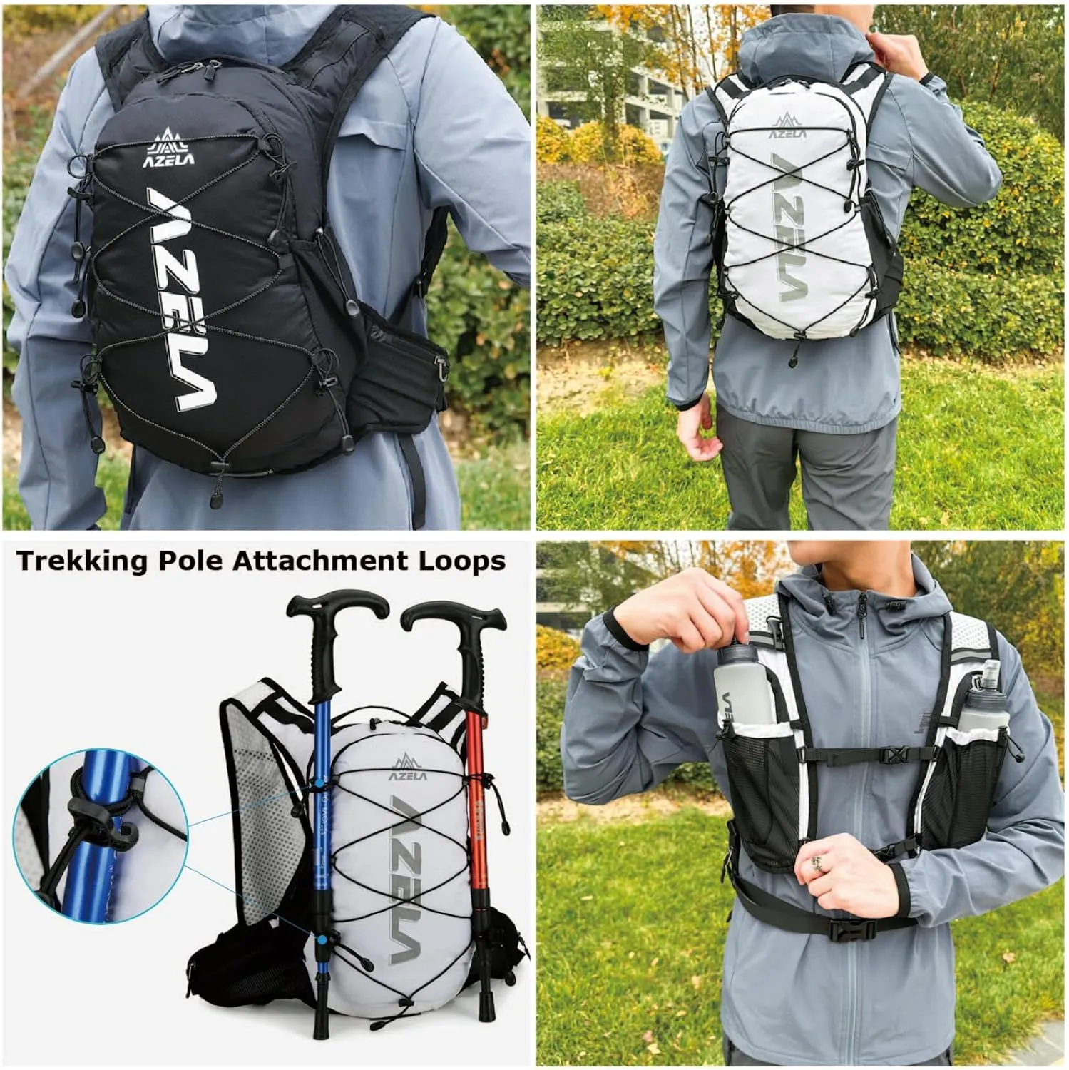 YAPJEB Lightweight Hydration Backpack (04 Black, Only Vest)