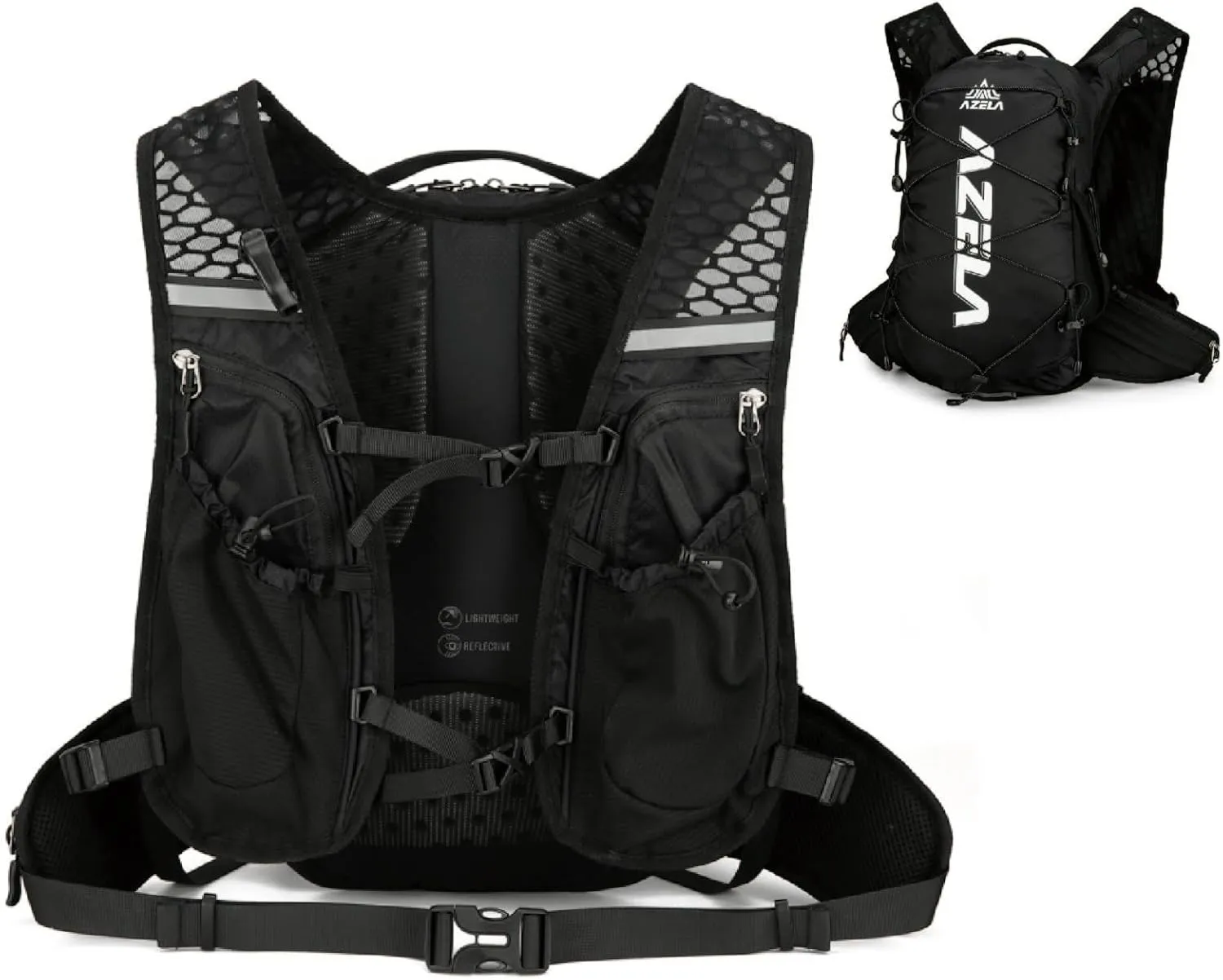YAPJEB Lightweight Hydration Backpack (04 Black, Only Vest)
