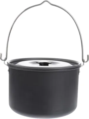 Yardwe 4l Portable Camping Cookware Stove Pot Non-Stick Outdoor Cook Set for 5-8 People Backpacking Cooking Tool