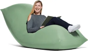 Yogibo Max 6 Foot Giant Bean Bag Chair Bed Lounger for Adults, Kids and Teens with Filling, Extra Large, Oversized, Big, Huge, Plush, Sensory Beanbag Couch Sofa Sack, Washable Cover, Fern