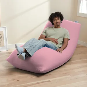 Yogibo Max 6 Foot Giant Bean Bag Chair Bed Lounger for Adults, Kids and Teens with Filling, Extra Large, Oversized, Big, Huge, Plush, Sensory Beanbag Couch Sofa Sack, Washable Cover, Flamingo