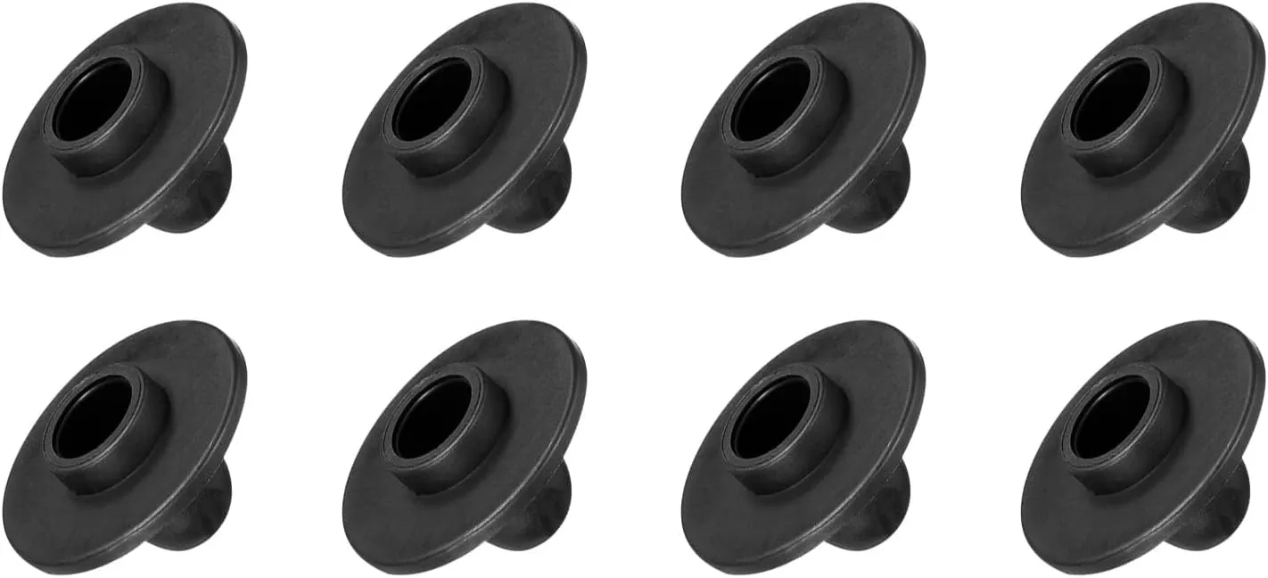 YOKIVE 8 Pcs Camping Chair Foot, Detachable Non-Slip Stool Feet Replacement Accessories, Great for Hiking Picnic Fishing Outdoor (Black, 15mm)