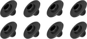 YOKIVE 8 Pcs Camping Chair Foot, Detachable Non-Slip Stool Feet Replacement Accessories, Great for Hiking Picnic Fishing Outdoor (Black, 15mm)