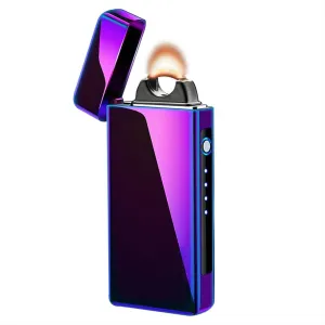 YOZWOO Electric Lighter Rechargeable, High Power Flame Arc Lighter, USB Lighters with LED Battery Indicator, Windproof Electronic Lighters for Candle Camping with Gift Box (Multicolor)