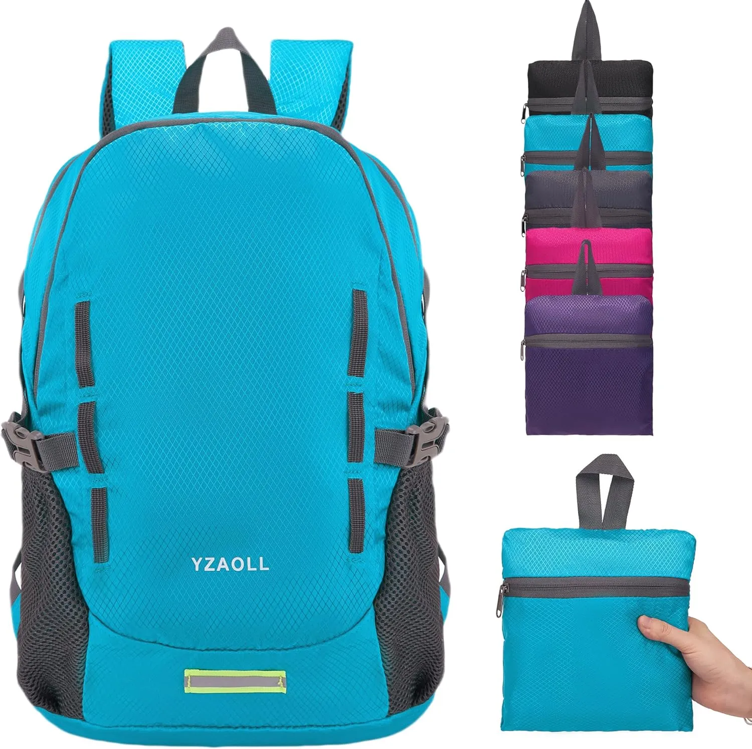 YZAOLL Ultra Lightweight Packable Backpack 20L Foldable Backpack Water Resistant Daypack for Women Men Travel Hiking Backpack