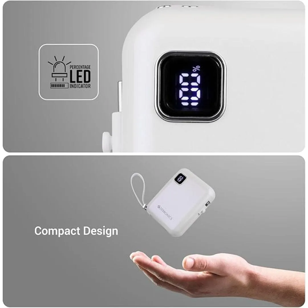 ZEBRONICS MW64 10000 mAh Compact Power Bank