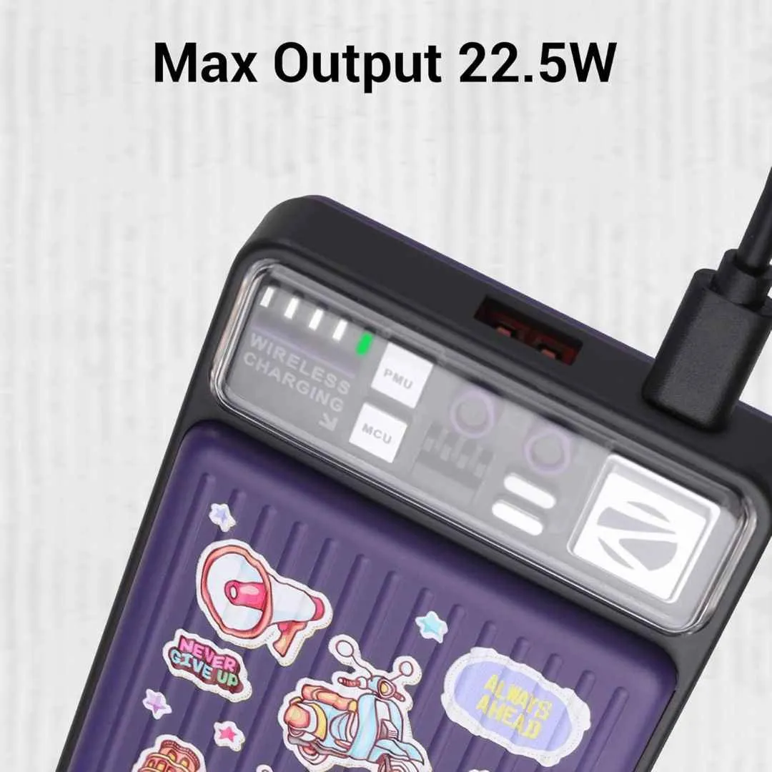 ZEBRONICS MW65 10000 mAh Wireless Power Bank
