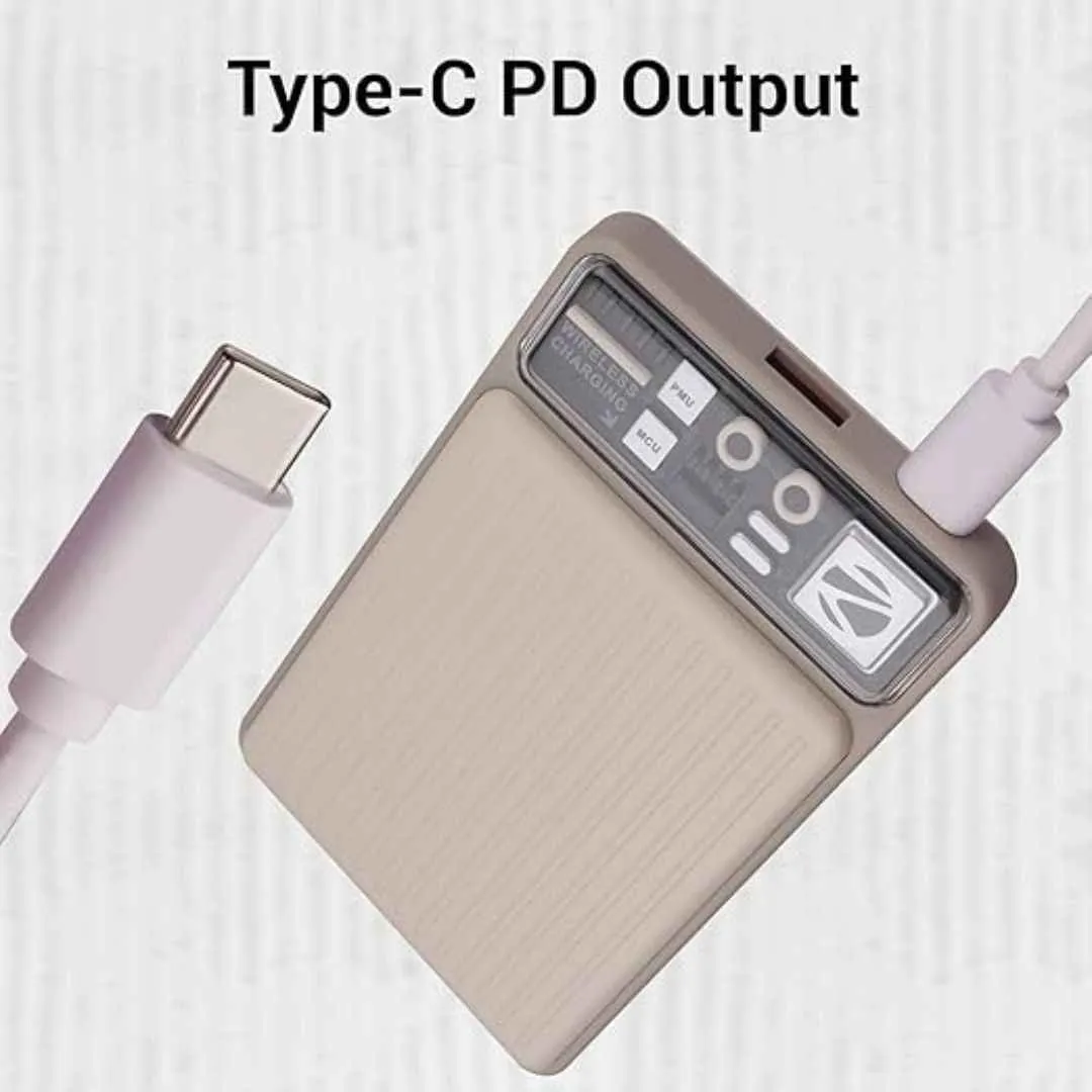 ZEBRONICS MW65 10000 mAh Wireless Power Bank
