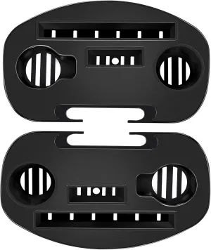 Zero Gravity Chair Tray, 2 Pack Upgraded Version Cup Holder for Zero Gravity Chair, Utility Clip-On Chair Table/Tray for iPhone/iPad/Tea Cup/Books -Black…