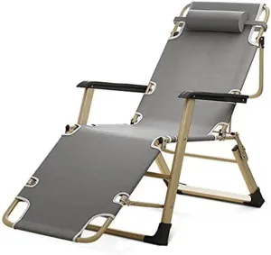 Zero Gravity Lounge Chair Folding Recliner Chair, Outdoor Patio Garden Deck Chairs Lounge Chairs Lounge Chairs, Gray