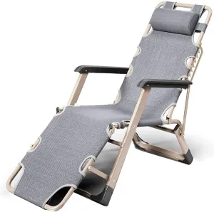 Zero Gravity Outdoor Recliner Chair, Outdoor Beach Lawn, Portable Folding Camping Deck Chair