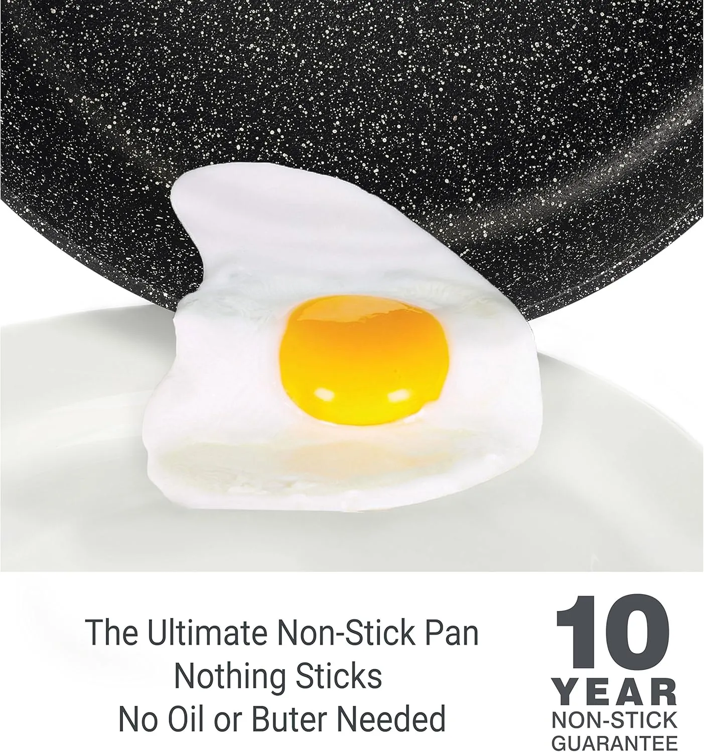 Zyliss Ultimate Nonstick Fry Pan - Ceramic Frying Pan - Non-Stick & Induction Frying Pan - Dishwasher and Metal Utensil Safe Cooking Pan - 8 inches